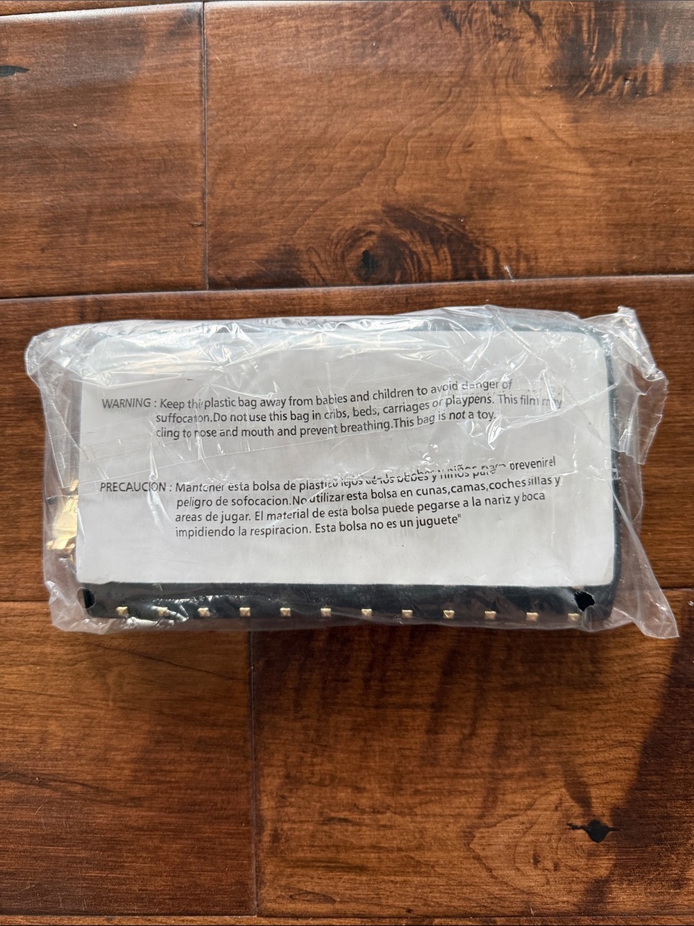 BADGLEY MISCHKA Square Studs Long Wallet with letter logo NWT - Picture 5 of 5